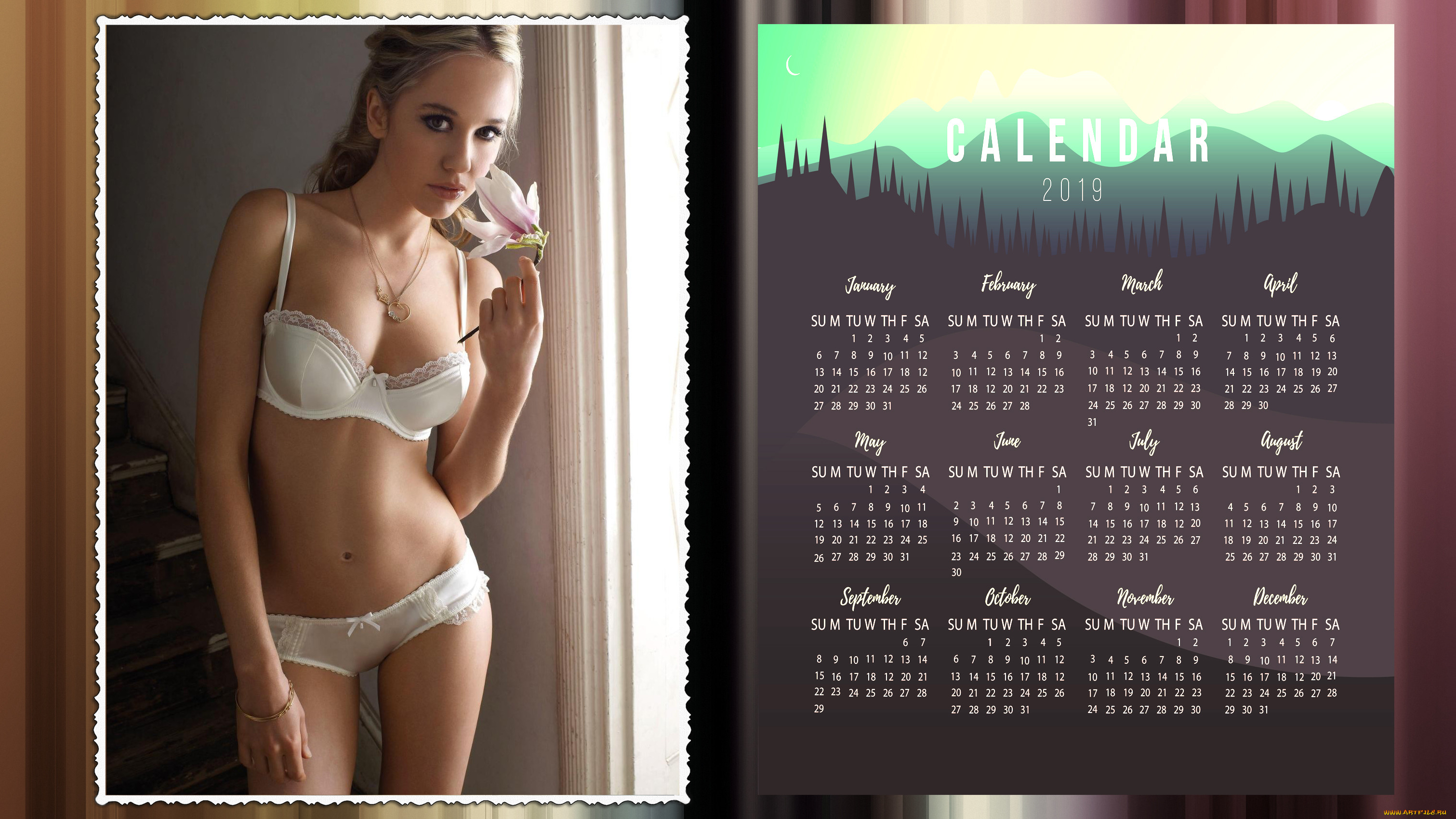 Красивые девушки для календаря
